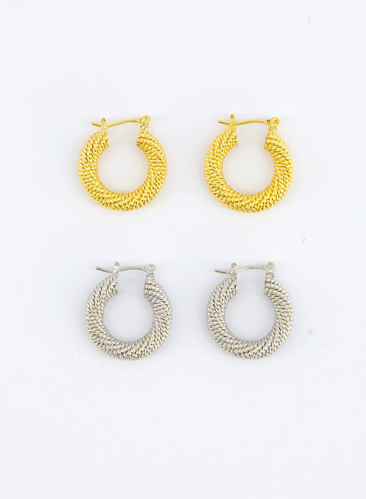 Millie Textured Hoops