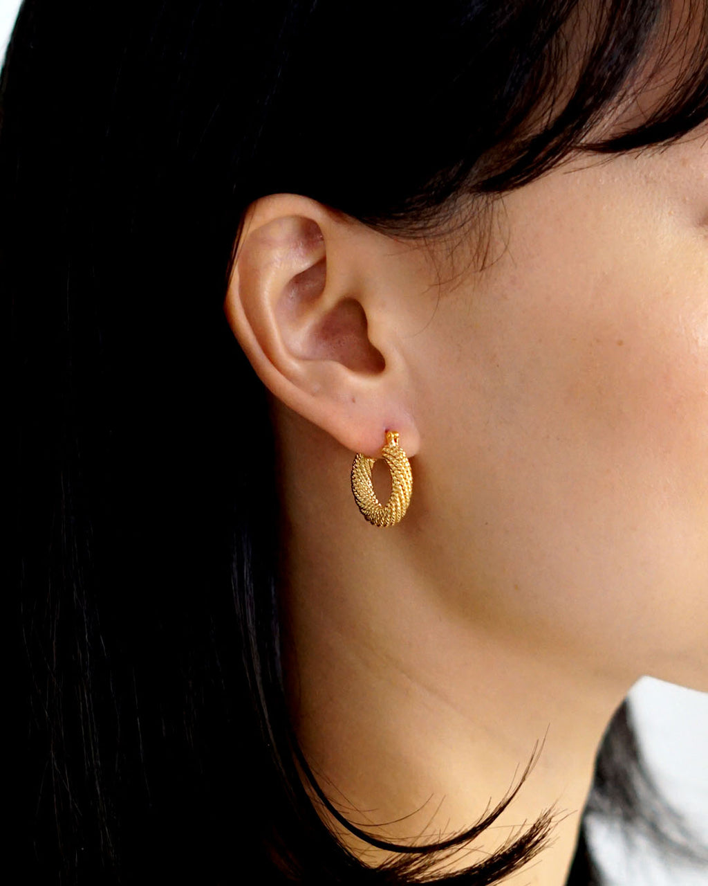 Millie Textured Hoops