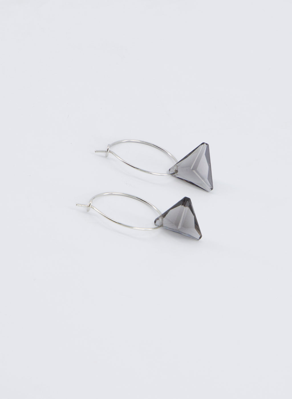 Mini Tri-Crystal Hoops
