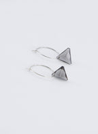 Mini Tri-Crystal Hoops