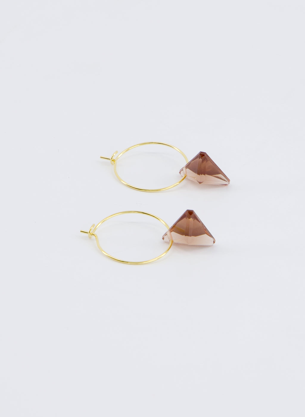 Mini Tri-Crystal Hoops