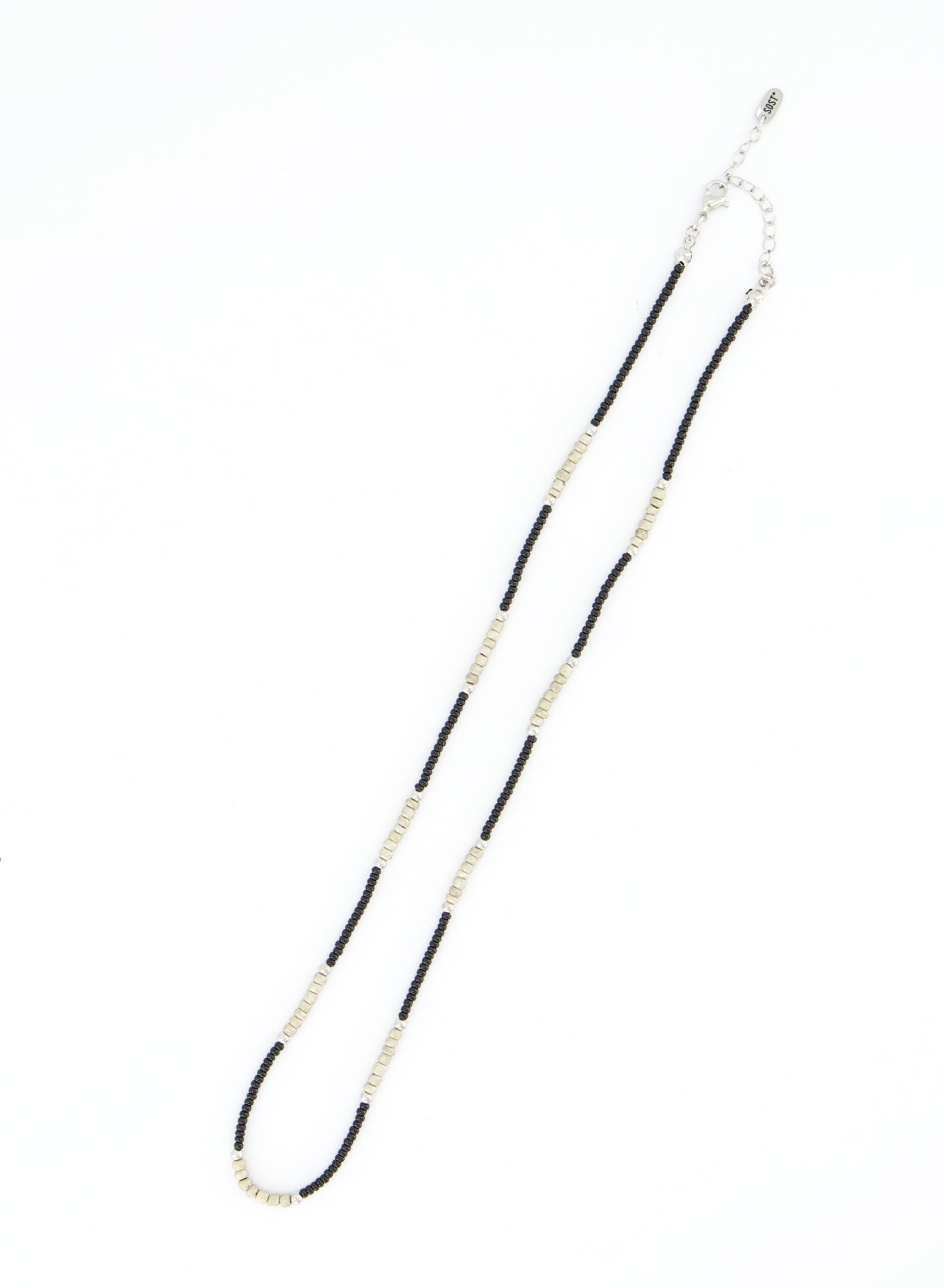 Mono Dune Beads Necklace — Beige