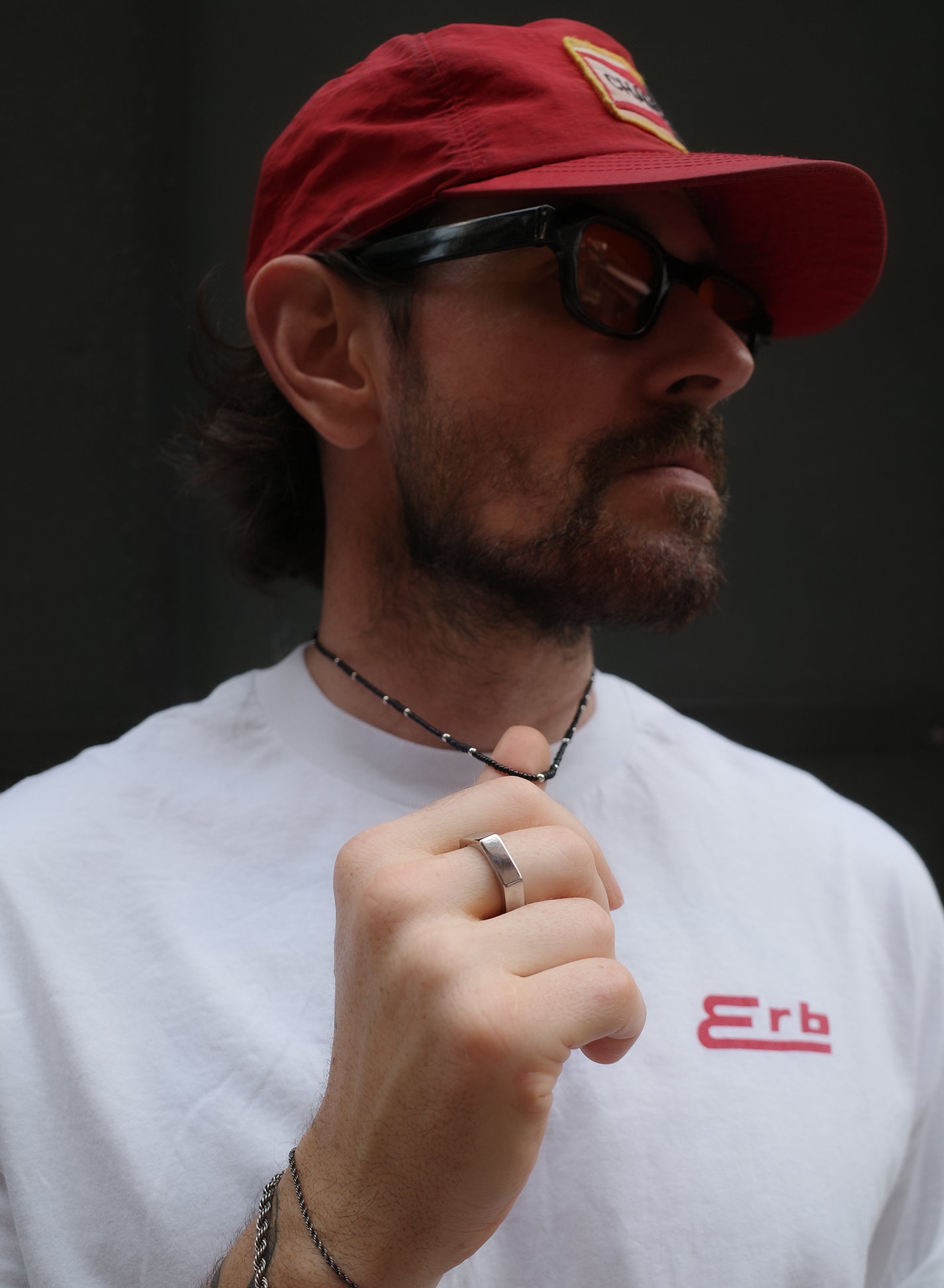 Mono Dune Beads Necklace — Black