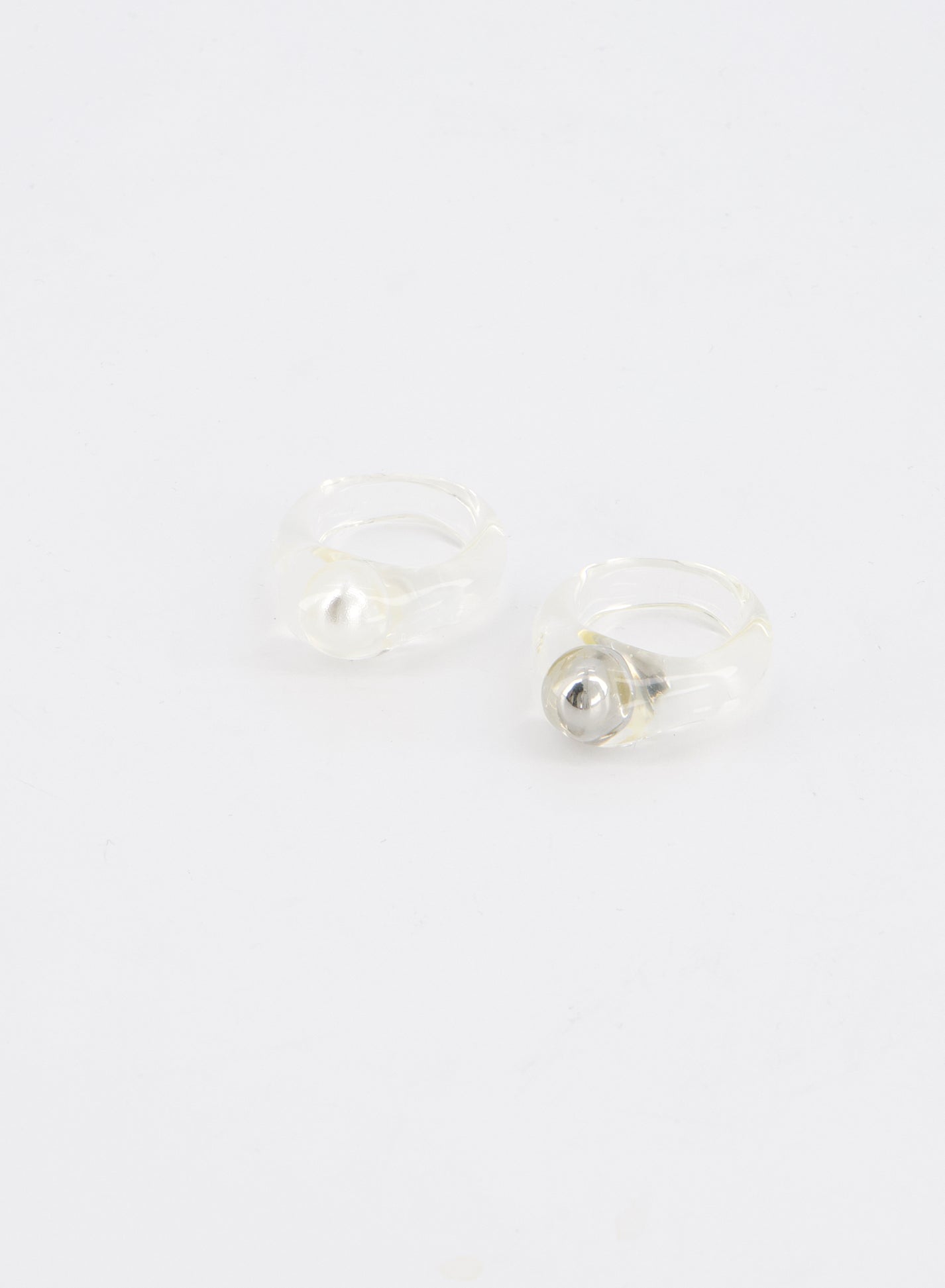 Clear Pearl Ring