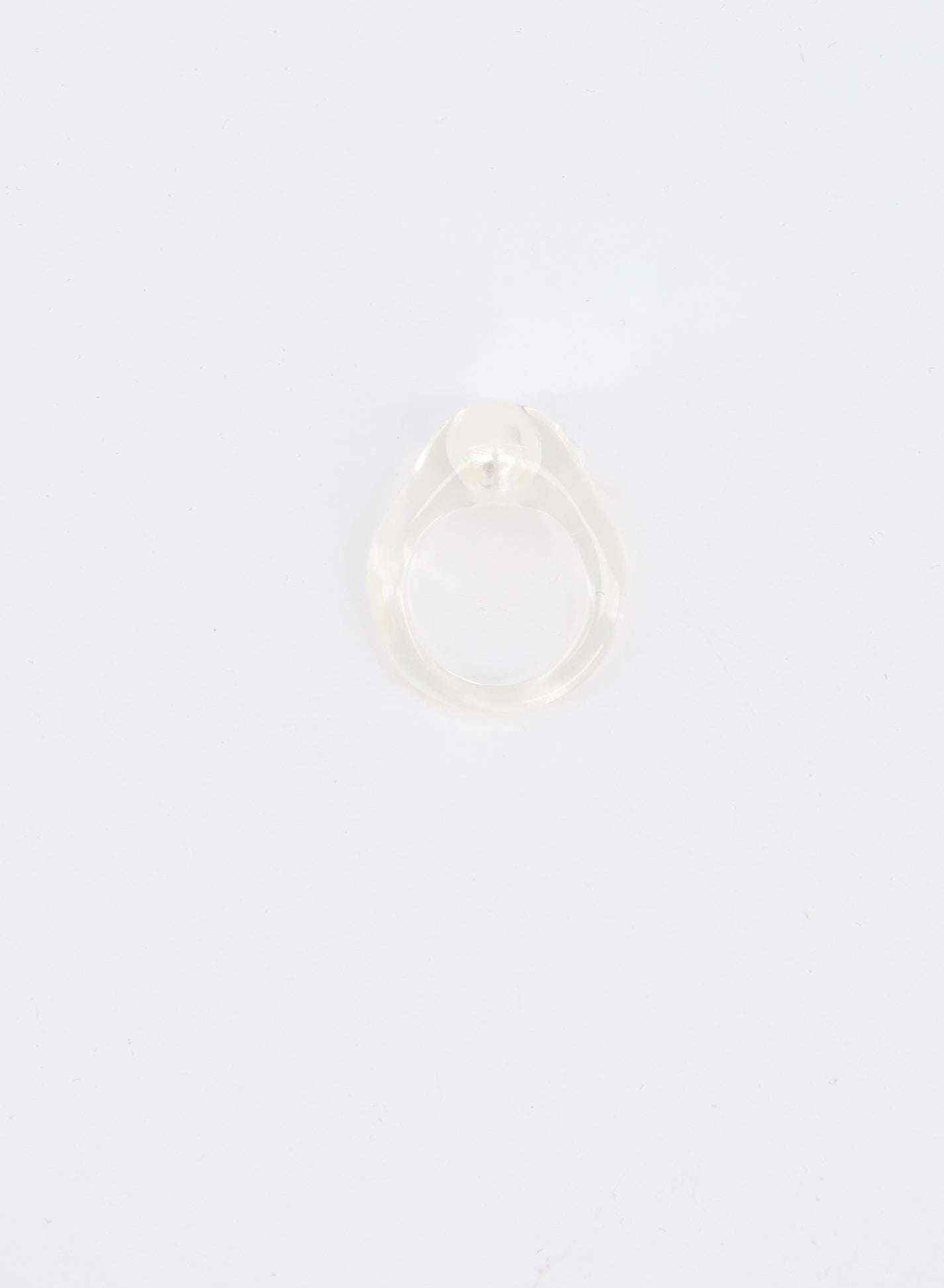 Clear Pearl Ring