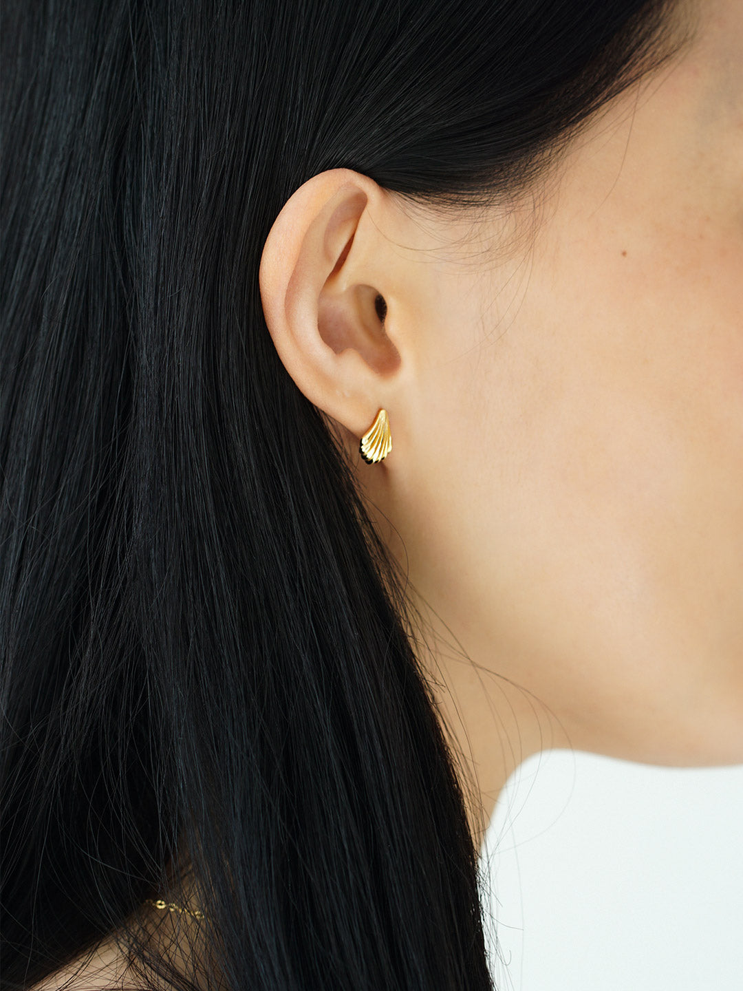SHELL STUD EARRINGS