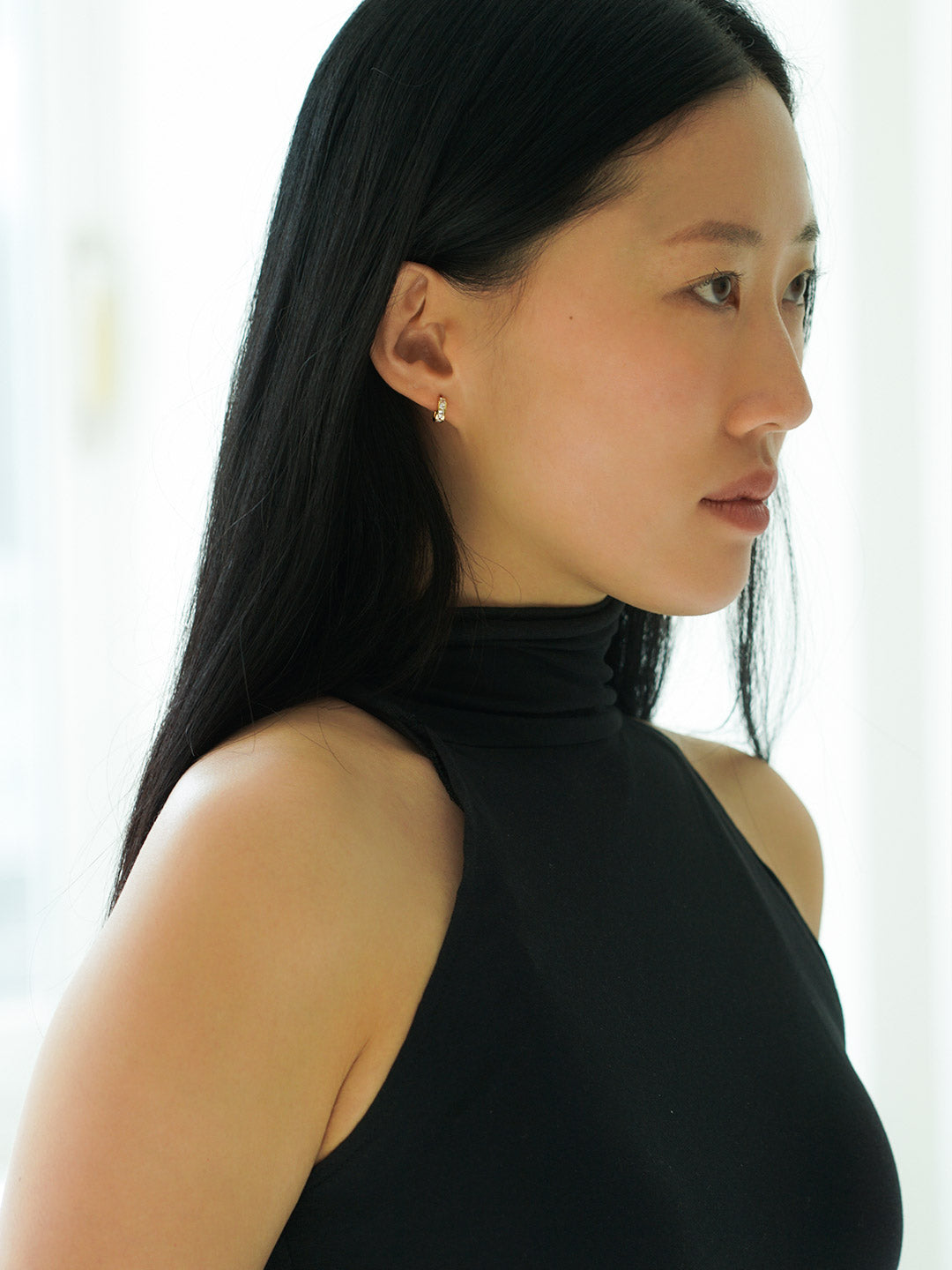 CUBIC CURVED EARRINGS