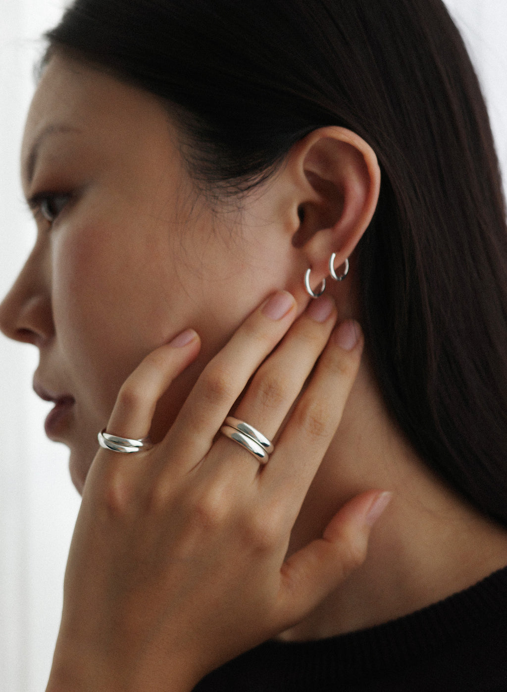 Triple Line Ring