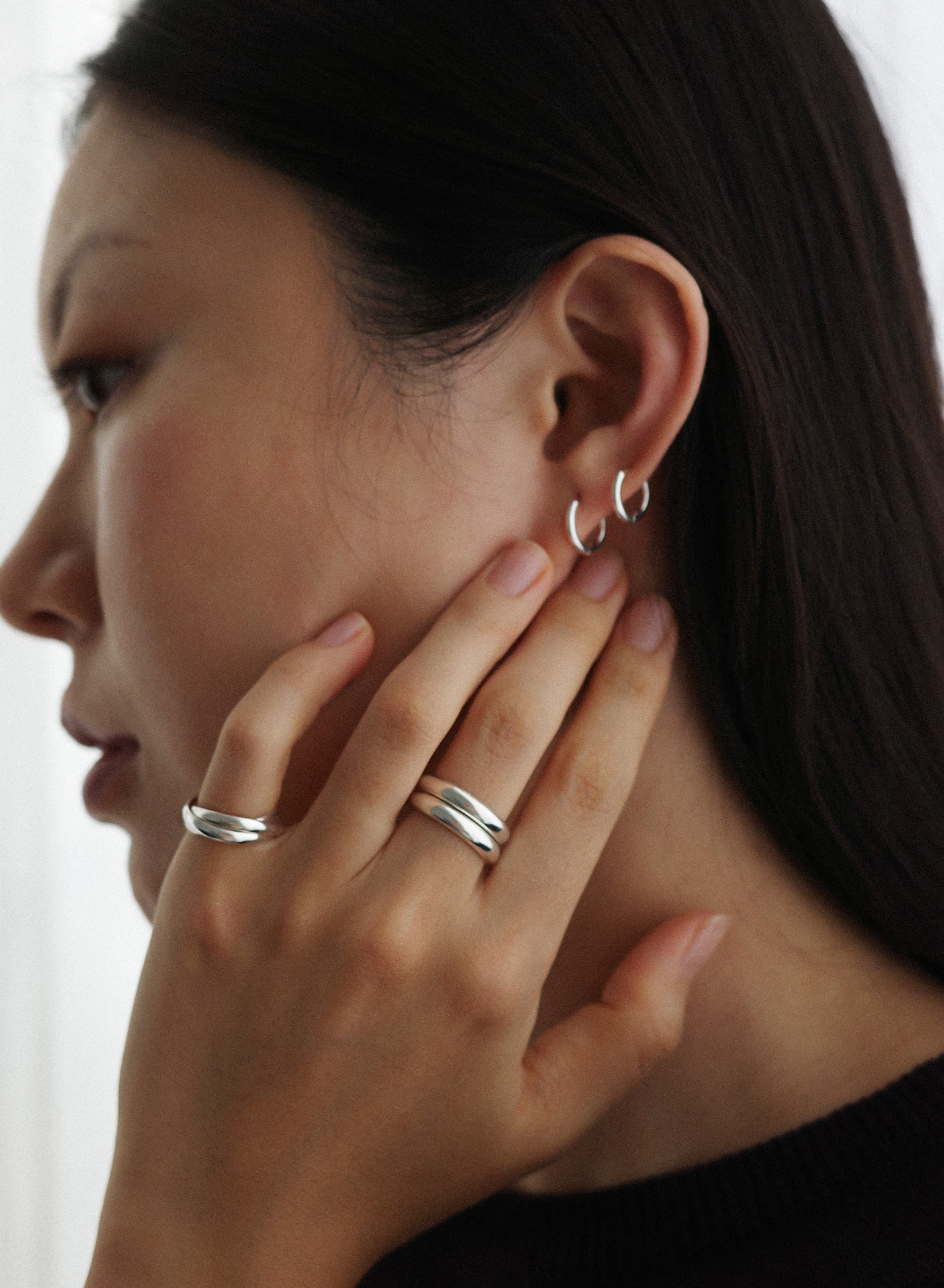 Triple Line Ring