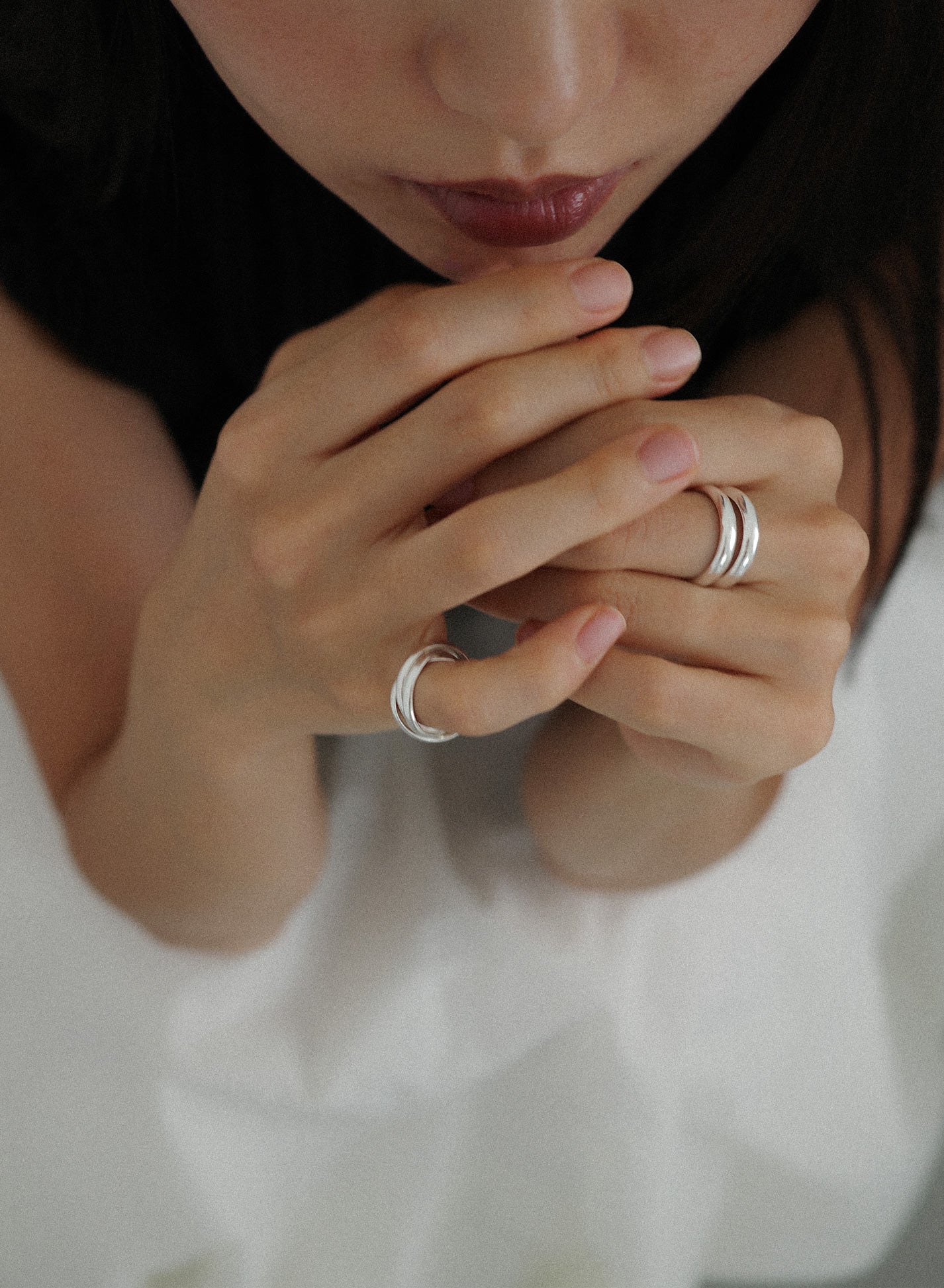 Triple Line Ring