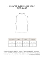 Pleated Sleeveless Top ii ㅡ Black