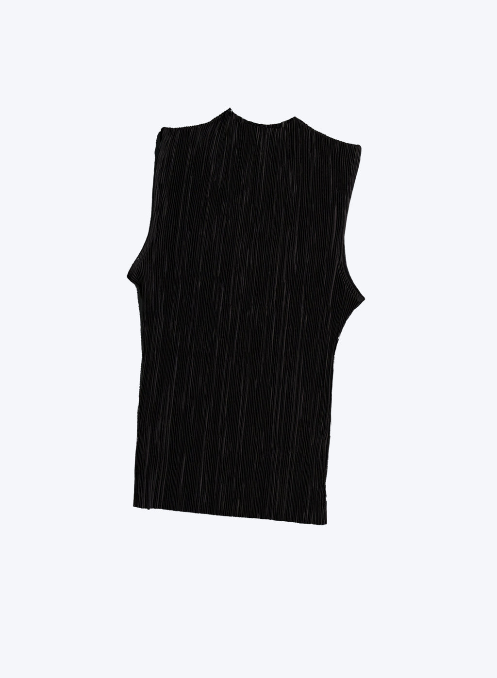 Pleated Sleeveless Top ii ㅡ Black