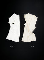 Pleated Sleeveless Top ii ㅡ White