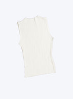 Pleated Sleeveless Top ii ㅡ Cream