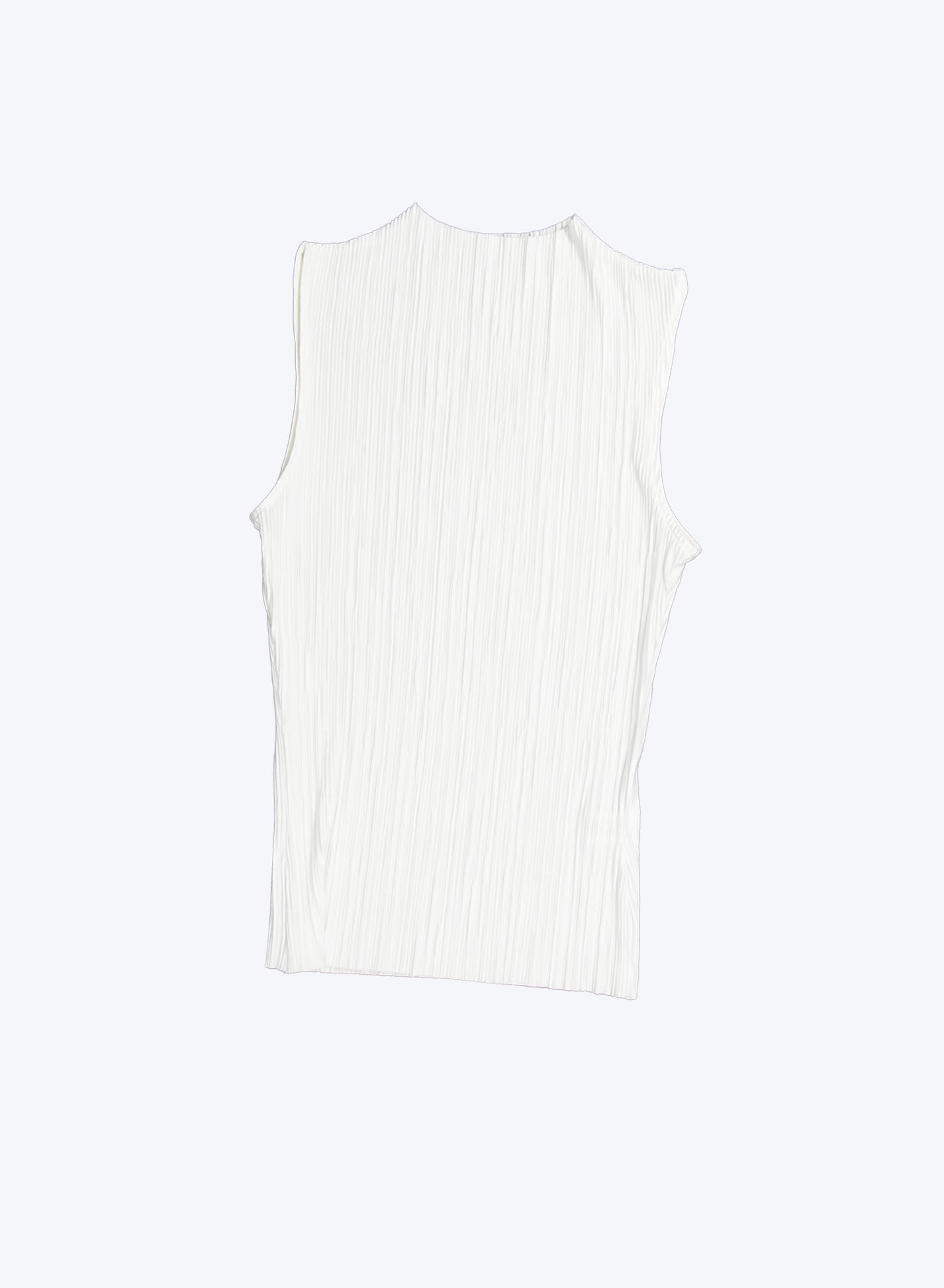 [40%OFF] Pleated Sleeveless Top ii ㅡ White