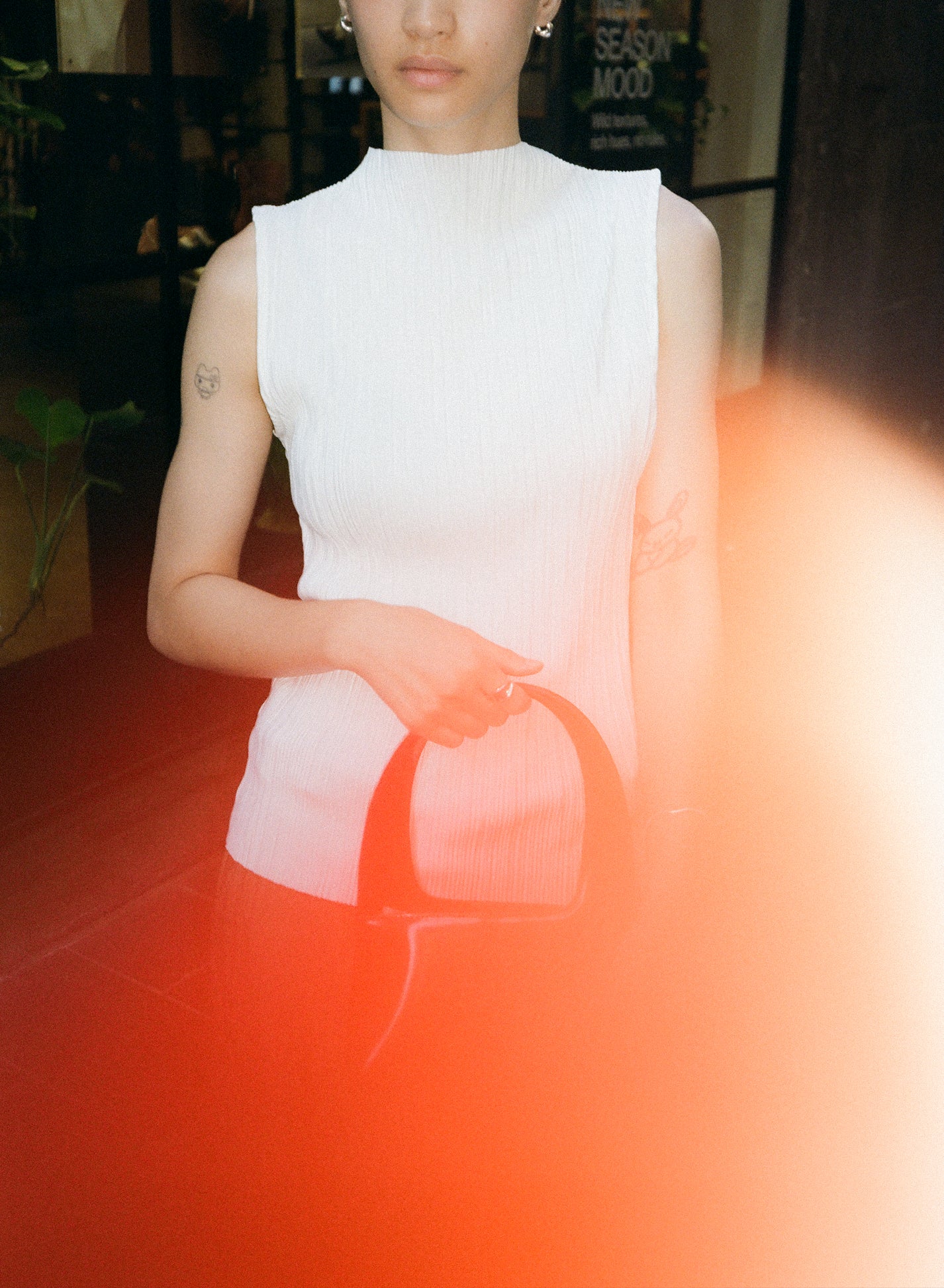 [40%OFF] Pleated Sleeveless Top ii ㅡ White