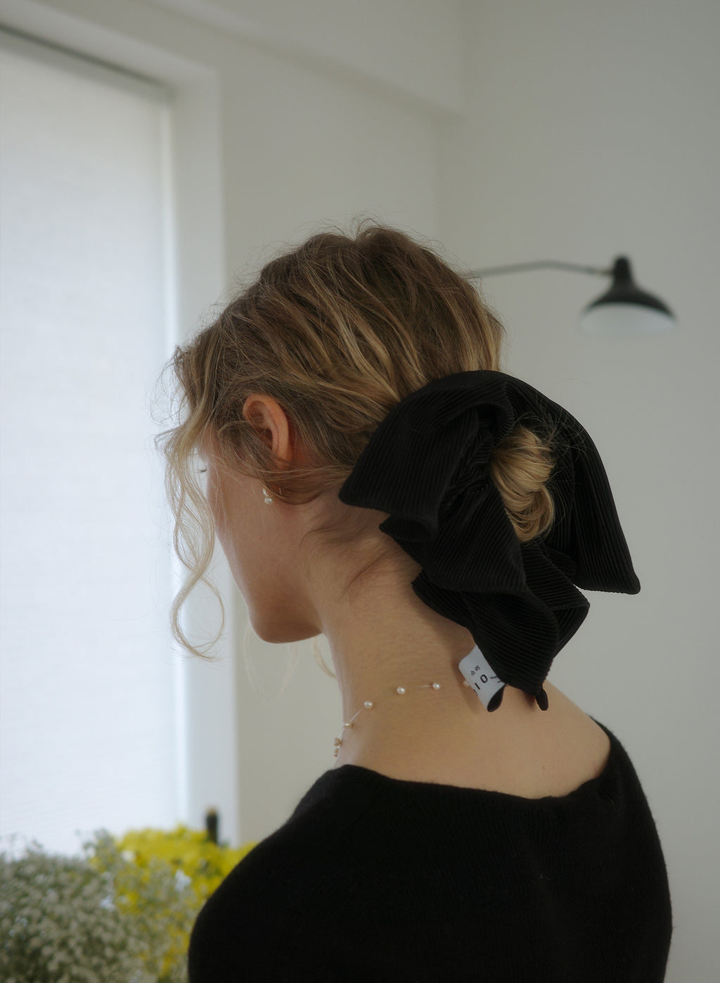 Pleated Square Scrunchie