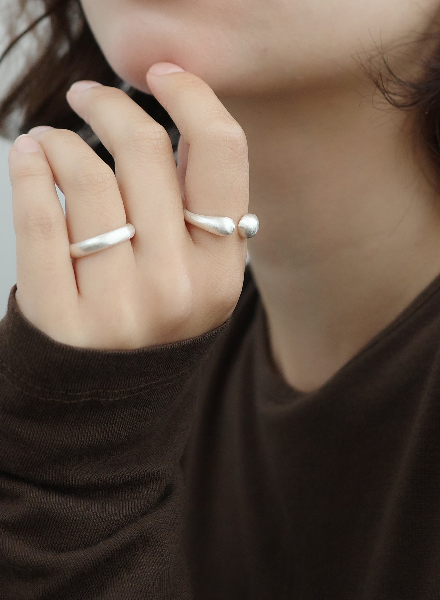 Matte Snake Coil Ring