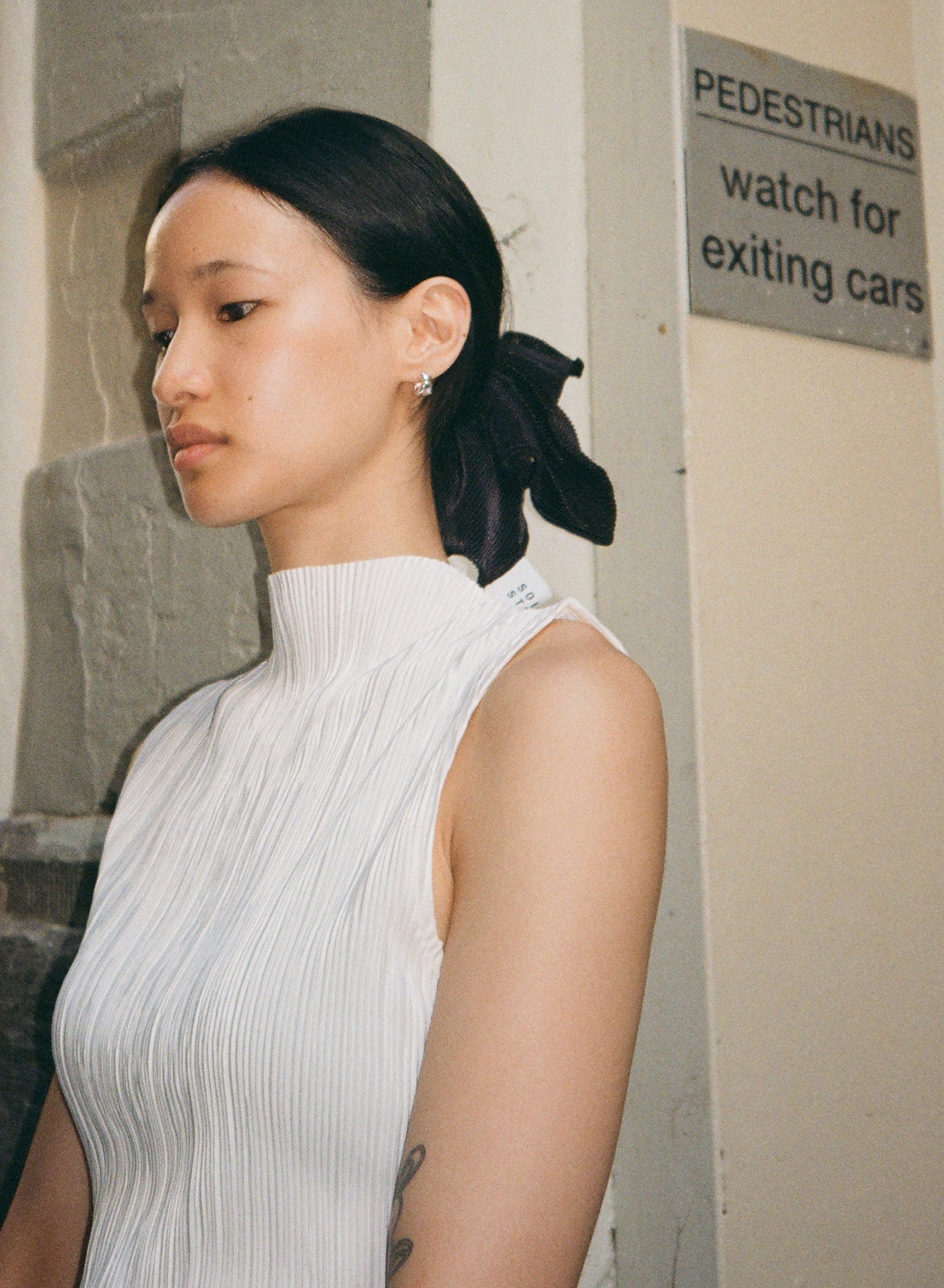 Pleated Square Scrunchie