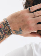 Black Slim Signet Ring • Stainless Steel