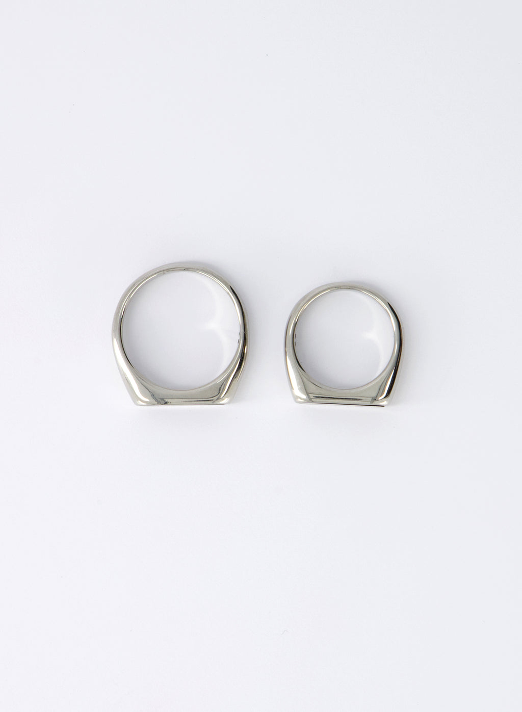 Black Slim Signet Ring • Stainless Steel