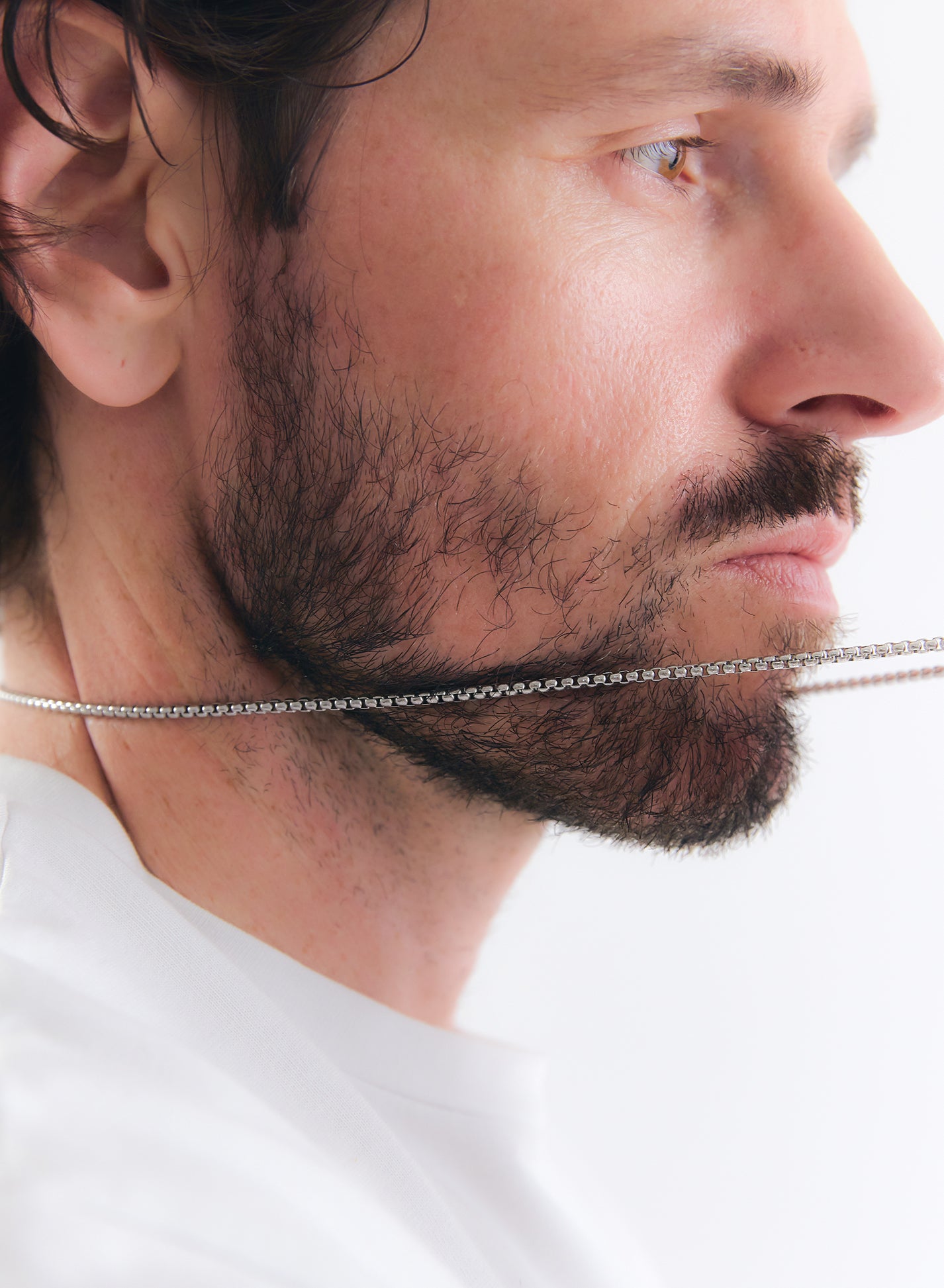 Hex Necklace • Stainless Steel