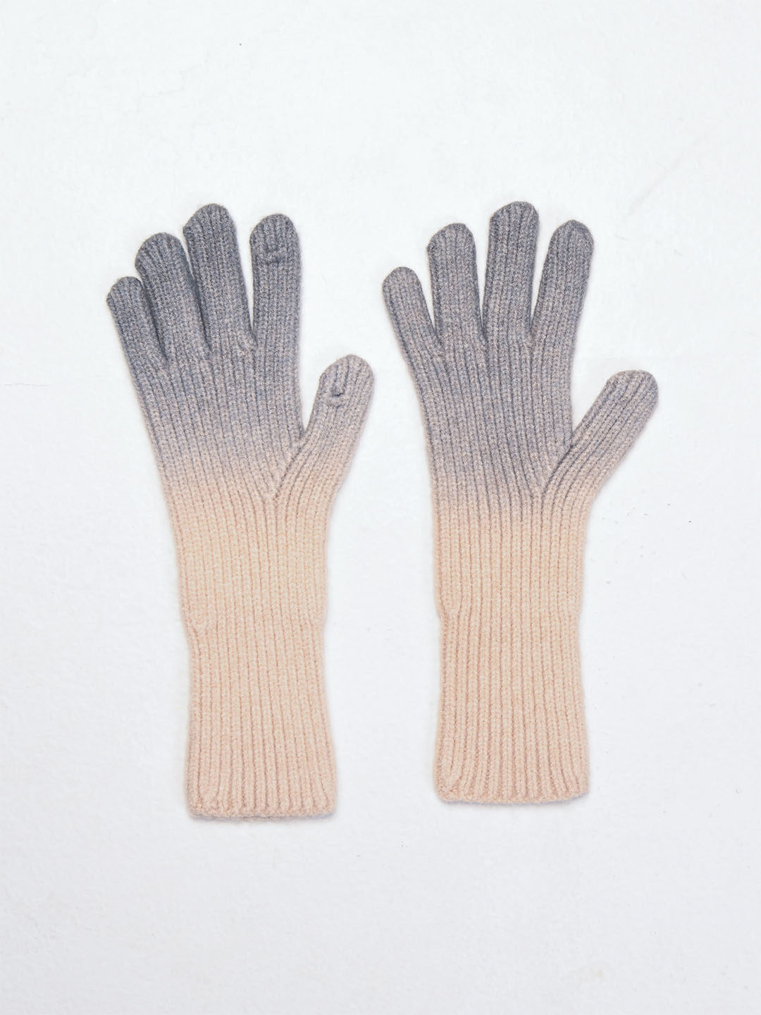 Gradient Wool-Blend Gloves
