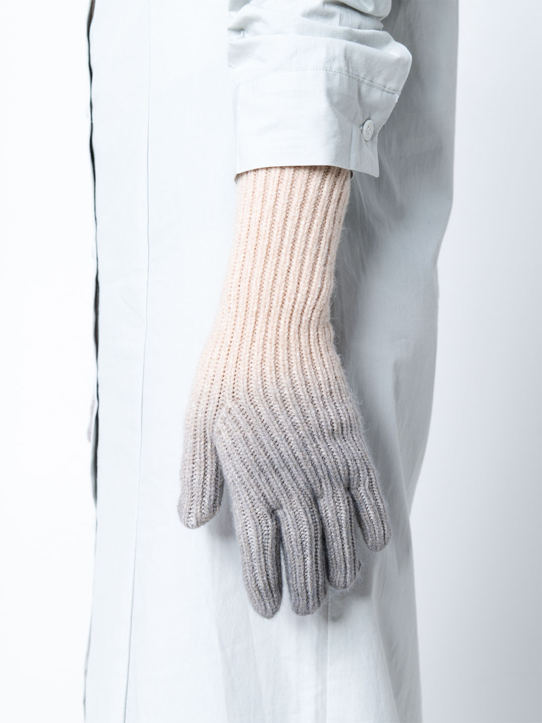Gradient Wool-Blend Gloves
