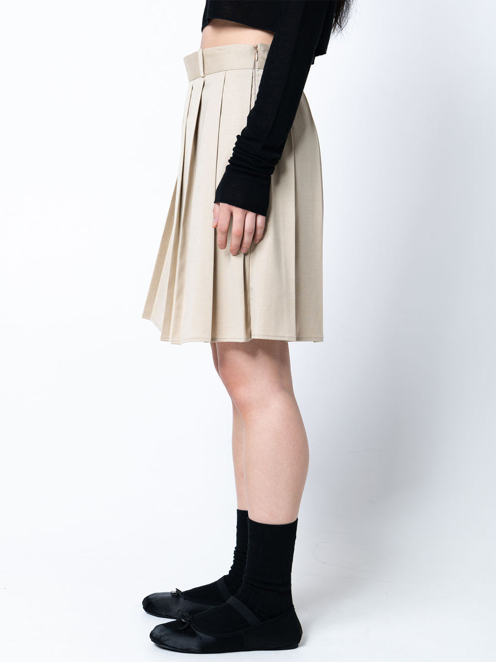 Cotton Blend Ribbed Socks