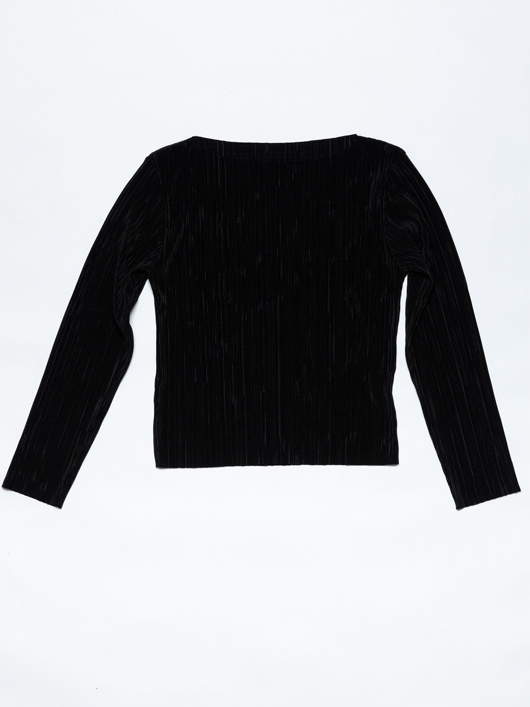 Soft Pleats Long-Sleeve Top