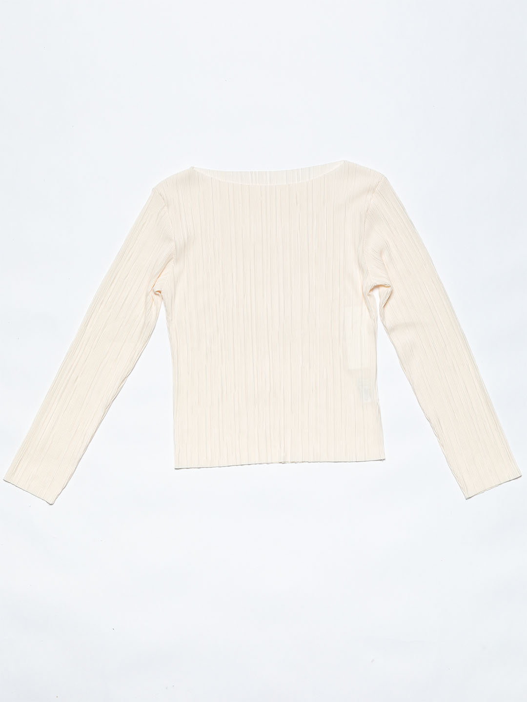 Soft Pleats Long-Sleeve Top [ Pre-order 15% Off ]