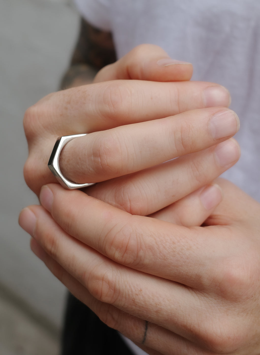 Solid Hex Ring