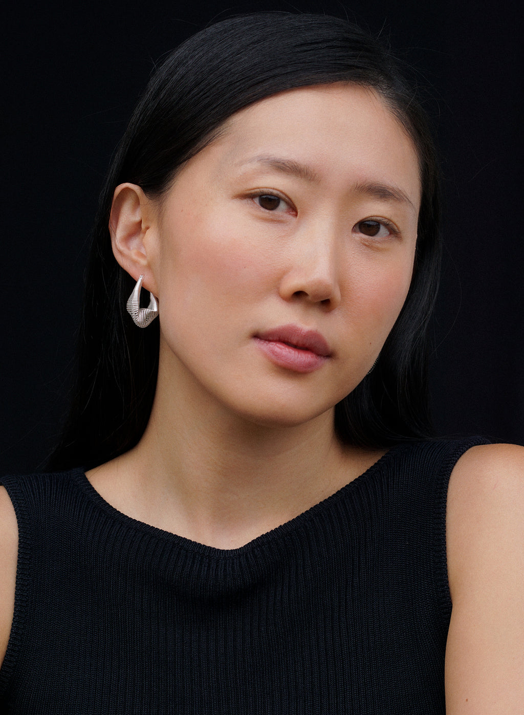 Spiral Hoops • Silver