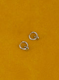 Two-Way Hoops With Love • Stainless Steel (Silver)