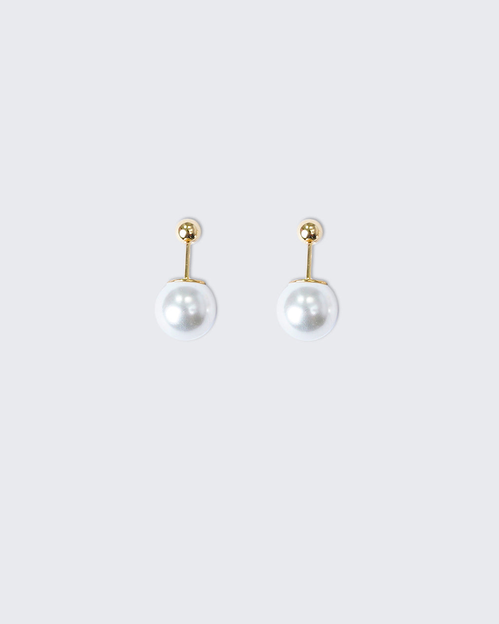 Two Way Pearl Studs • Gold