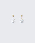 Two Way Pearl Studs • Gold