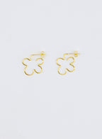 WIRE FLOWER EARRINGS • 18k Gold Vermeil