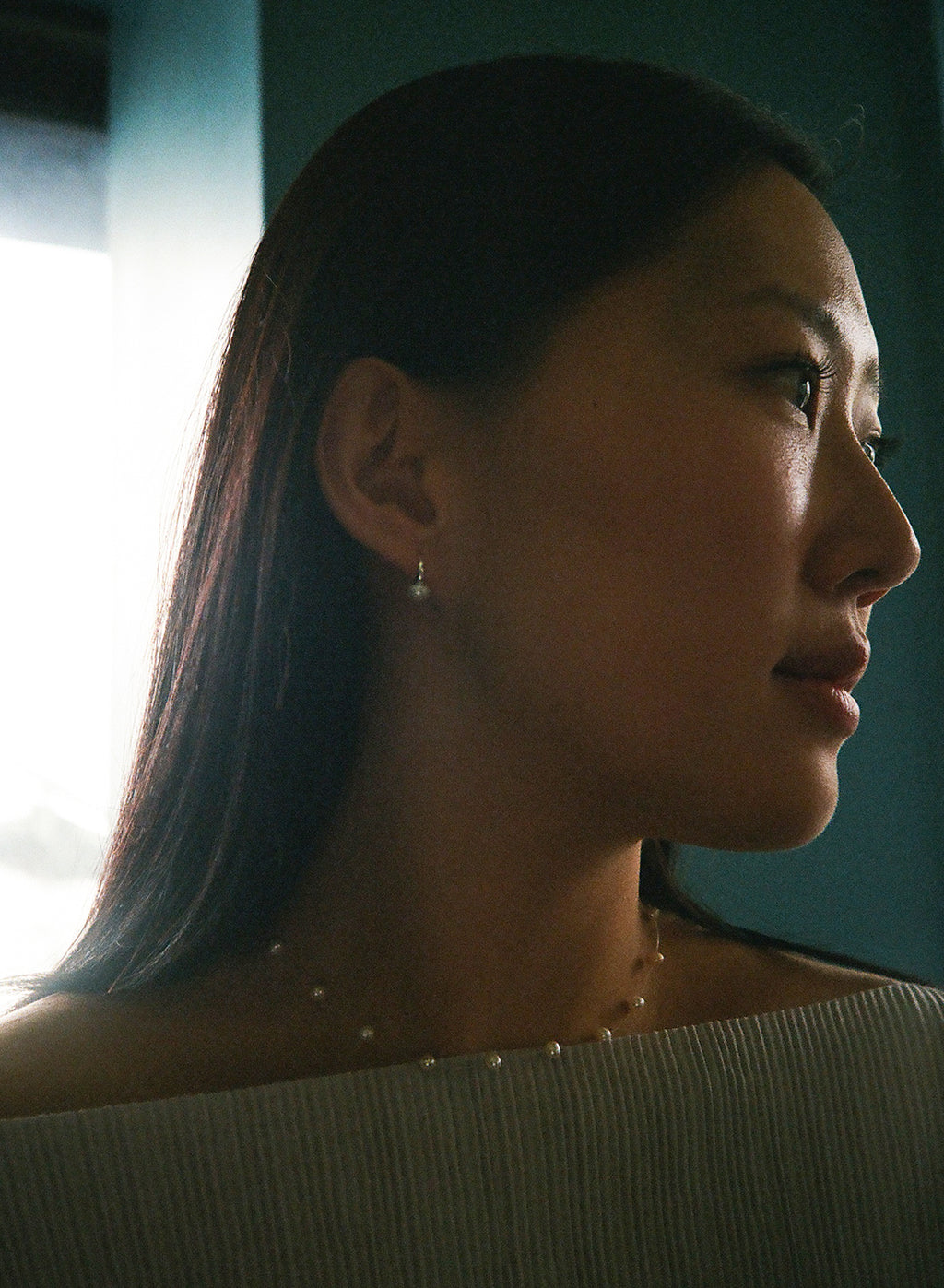Pearl Arc Earrings