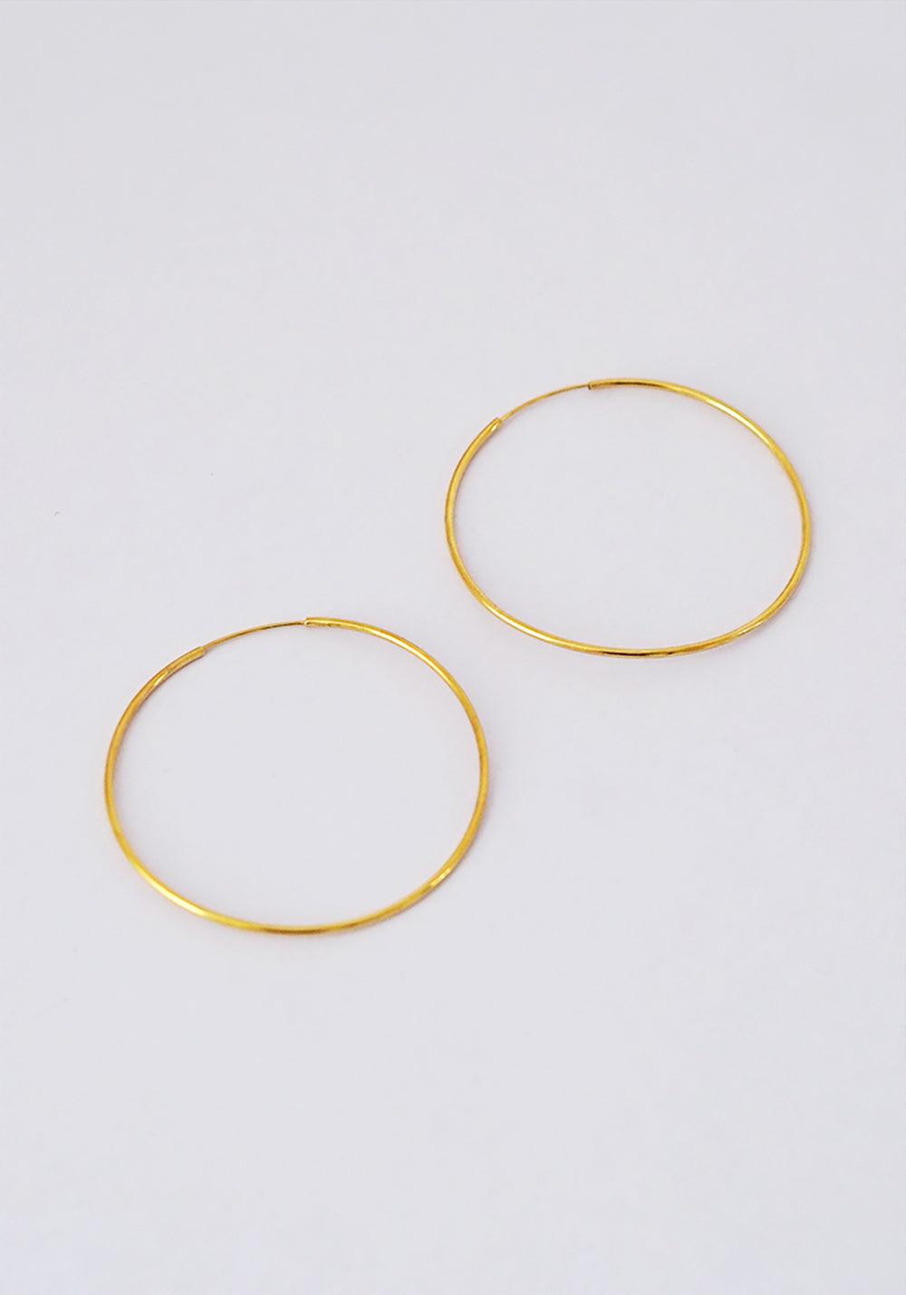 Sia Hoops XL • 14k Gold Vermeil - Soli Studio